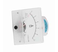 Aumotop Voltímetro Analógico de CC 85C1 Medidor de Voltaje Corriente Preciso y Liviano para Experimentos Plástico 2.5 Precisión (Medición corriente 0-10A)