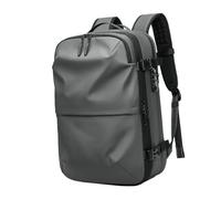 Aumotop Weekender Mochila de Compresión Al Vacío con Compartimento para Zapatos, Apertura de 180° para Acceso Rápido, Material Impermeable Viajeros Negocios, 25L/30L/60L (Gris Oscuro)