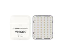 Aumotop YN60S Mini Luz de Video LED Alto Brillo Ajuste de Brillo 3 Niveles para Fotografía Transmisión en Vivo, Temperatura Color 5500K, Luz Portátil, para Grabación Video (Blanca)