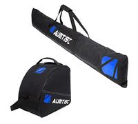AUMTISC Bolsa de esquí Acolchada Combo de Bolsa de esquí y Botas de 2 Piezas para 1 par de esquís y Botas Bolsa de esquí de Longitud Ajustable hasta 200 cm