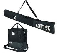 AUMTISC Bolsa de Esquí y Barco Combinada y Acolchada para 1 Par de Botas Con Longitud Ajustable Hasta 200 Cm