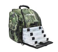 AUMTISC Mochila De Pesca Bolsa De Aparejos Multiusos con Funda Protectora contra La Lluvia Incluye 4 Cajas De Aparejos Camuflaje