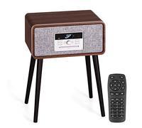 Auna Tocadiscos de Vinilo Vintage con Bluetooth, CD, USB, Altavoces Estéreo, Dab+/FM Radio y Sonido Potente