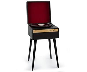 Auna Tocadiscos de Vinilo Vintage, Incluye Altavoces con Sistema Estéreo para Musica, Tocadiscos Bluetooth, Reproductor Vinilo Retro, Potente Sistema Sonido, Giradiscos Portátil para Casa