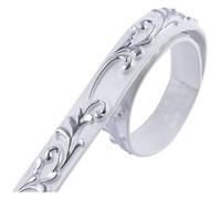 AUNANGLJSCS Papel pintado impermeable, Pegatinas autoadhesivas for bordes, decoración del hogar, tira de moldura pared autoadhesiva PVC, zócalo, techo, línea(White Silver)