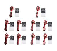 Aundhegrtt 10 Pieza 1/4 Pulgada NPT VáLvula de 2 VíAs Normalmente Cerrada VáLvula de Aire Solenoide EléCtrica de Aluminio NeumáTica 12V