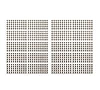 Aundhegrtt 1000Pcs Tuercas de Bloqueo Hexagonales de Inserción de Nylon Autobloqueantes Chapadas en Zinc M2