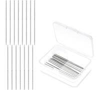 Aundhegrtt 15 Piezas de Agujas para Reparar Enganches, Herramientas para Reparar Tejidos Punto y Telar, 2,36 X 0,03 Pulgadas, Herramienta Costura para Reparación de Tejidos de Punto y Telar