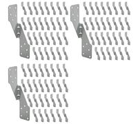 Aundhegrtt 150 Piezas de Amarre Fuerte H2.5A, Amarre para Huracanes de Acero Galvanizado en Caliente para Trabajo Pesado, Correas para Huracanes, Armaduras/Lazos para