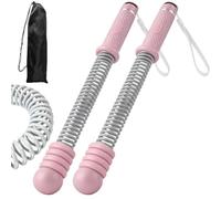Aundhegrtt 2 Cuerdas de Batalla Sin Cuerda con Peso Ajustable, Cuerda de Batalla Sin Cable para HIIT y Cardio, Herramienta de Entrenamiento de Cuerpo Completo, Rosa