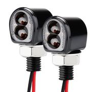 Aundhegrtt 2 Piezas de Luces de Señalización para Motocicleta Mini LED Micro Intermitentes Luces de Señal Retro para Locomotoras Luces de Señalización para Motocicleta.