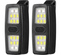 Aundhegrtt 2 Unidades de Luz Recargable Pequeña, Luces para Correr con Clip para Corredores, Luces para Bicicleta para Pasear Al Perro por la Noche