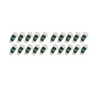 Aundhegrtt 20 Piezas AM312 Mini Módulo de Sensor Humano IR Piroeléctrico Infrarrojo PIR Módulos Detectores de Sensor de Movimiento DC 2,7 V A 12 V