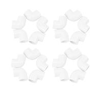 Aundhegrtt 20 Piezas de Conectador del Adaptador de Conexiones de la Pipa del PVC de 20mm Diametro de 90 Angulo,