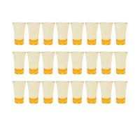 Aundhegrtt 24 Vasos de Chupito de Poliestireno de 30 Ml para Licores y Cócteles, Diseño Degradado Multicolor Amarillo