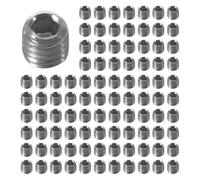 Aundhegrtt 250Pcs M3X3Mm Juego de Llaves Hexagonales de Acero Inoxidable Tornillos Sin Cabeza de Punta de Plata