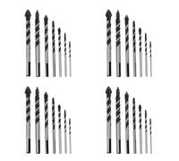 Aundhegrtt 28x Juego de Broca Taladro de Carburo de Tungsteno para Azulejo de Cerámica, Concreto, de Ladrillo, Vidrio, Espejos, Mampostería Plástica y Madera (3 4 5 6 8 10 12Mm)