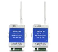 Aundhegrtt 2X 4G GSM WH-300-AU Interruptor de Relé para Abrir Puertas, Control Remoto Compatible con para Alarma Inalámbrica Remota con Control de Aplicación