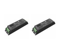 Aundhegrtt 2X D4-P 4 Canales PWM Voltaje Constante y RDM LED Decodificador Controlador Pantalla Digital XLR3 Puerto RJ45 DC12-36V Entrada 8Ax4CH