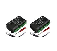 Aundhegrtt 2X Decodificador de 12 Canales Controlador LED RGB 60A PWM DMX512 Controlador de Atenuación para Tira de LED RGB Y Módulo de Luz LED DC12V-24V