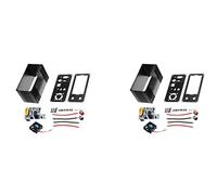 Aundhegrtt 2X Kit de Carcasa de Bricolaje de Múltiples Interfaces de Aleación de Aluminio para XYH3606 CNC DC Boost Convertidor, Carcasa Y Controlador