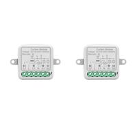Aundhegrtt 2X Módulo de Interruptor de Cortina Inteligente Tuya Zigbee, Disyuntor Inteligente, Compatible con para Control Remoto por Aplicación para Interruptor de Cortina