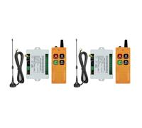 Aundhegrtt 2X Receptor de Interruptor de Control Remoto Inalámbrico DC12-36V 4CH con Antena de Ventosas de Control Remoto de Larga Distancia de 2000M