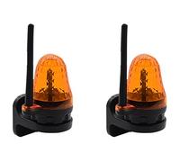 Aundhegrtt 2X Universal 12V-265V LED SeñAl de Alarma Luz EstroboscóPica Luz Intermitente Montaje en Pared LáMpara de Advertencia de Emergencia para Abridor de Puerta