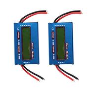 Aundhegrtt 2X Vatímetro Digital Medidor de Vatios Medidor de Potencia DC 60V 100A Comprobador de Batería de Voltaje de Equilibrio
