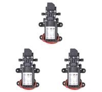 Aundhegrtt 3 Uds Interruptor de Flujo Automático 6L/Min DC12V 70W 130PSI Bomba de Agua de Diafragma Automático Autocebantes, Recto
