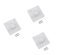 Aundhegrtt 3X Ac 220V 10A 30Min Interruptor de Temporizador de Cuenta RegresivaInterruptor de Control de Enchufe de Tiempo Digital Eléctrico de Temporizador Perilla de Estilo Mecánico