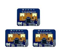 Aundhegrtt 3X LD2410C 24G Radar Sensor de Presencia FMCW Radar Módulo de Detección de Movimiento de Milimétrica DC5V