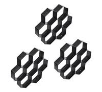 Aundhegrtt 3X Molde de Pavimentadora de Concreto para Fbricar DIY Piedra de Paseo de Patio Molde Reutilizable para Fabricar Patio 30 x 30 cm