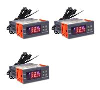 Aundhegrtt 3X Termostato Digital de Alta Precisión -3000 para Controlador de Temperatura de Incubadora Termorregulador Calefacción Refrigeración 220 V