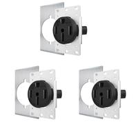 Aundhegrtt 3X Tomacorriente NEMA14-50 de Industrial para una Carga Aún Más Segura, Sin Sobrecalentamiento Ni Fusión, Receptáculo de 50 Amperios 125/250 V