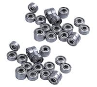 Aundhegrtt 40 Piezas 624ZZ Rodamientos de Bolas Radiales Blindados de Acero Al Carbono de 4 mm x 13 mm x 5 mm Rodamientos RíGidos de Bolas