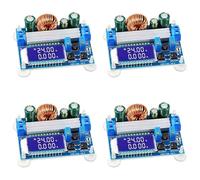 Aundhegrtt 4X 35W DC 5.5-30V A 0.5-30V Pantalla LCD Digital Reductor Automático Convertidor Boost Módulo de Fuente de Alimentación Ajustable