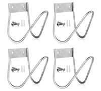 Aundhegrtt 4X Colgador de Manguera de Jardín, Soporte de Pared para Manguera de Agua, Cables de Extensión, Manguera de Compresor de Aire