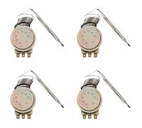 Aundhegrtt 4X Congelador -30 - + 30 Celsius AC 250V 16A AC380V Termostato Capilar de Temperatura