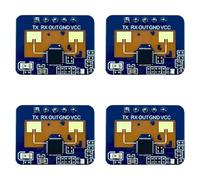 Aundhegrtt 4X LD2410C 24G Radar Sensor de Presencia FMCW Radar Módulo de Detección de Movimiento de Milimétrica DC5V