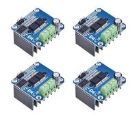 Aundhegrtt 4X Módulo Controlador de Motor de Alta Potencia BTS7960 43A / Módulo Controlador de Coche Inteligente para Límite de Corriente