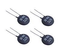 Aundhegrtt 4X Termistor 20D-20 para Limitar la Corriente de Entrada del Lastre de Alimentación CFL, Negro