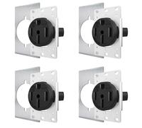 Aundhegrtt 4X Tomacorriente NEMA14-50 de Industrial para una Carga Aún Más Segura, Sin Sobrecalentamiento Ni Fusión, Receptáculo de 50 Amperios 125/250 V