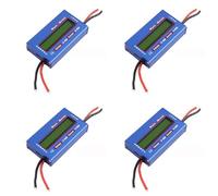 Aundhegrtt 4X Vatímetro Digital Medidor de Vatios Medidor de Potencia DC 60V 100A Comprobador de Batería de Voltaje de Equilibrio