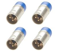 Aundhegrtt 4X XLR 3Pin DMX512 Terminator Resistor,Terminal de Resistencia para Digital Multiplex Luz Cabezas Móviles de Luz de la Etapa