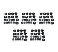 Aundhegrtt 50 Juegos de 45 mm de Diámetro Base, Pie de Nivelación Ajustable, Kit de Inserción de Tubo Cuadrado de 25 mm x 25 mm