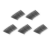 Aundhegrtt 50 Pcs Black Plastic Tip Head Pinzas AntiestÁTicas de 12 cm de Longitud