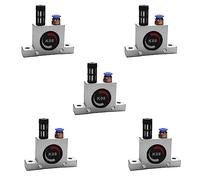 Aundhegrtt 5X 1/4 Vibradores Neumáticos de Turbina Vibrador Industrial de Silencioso para la Tolva Industrial Vibrador Neumático Vibrador Oscilante Tipo de Bola