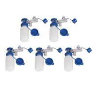 Aundhegrtt 5X Botella de Muestreo de Leche, 200 Ml Botella de Muestreo Muestra de Leche de Vaca Botella de Muestreo LíQuida Recipiente de Leche Resistente A la CorrosióN