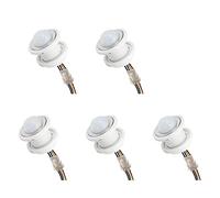 Aundhegrtt 5X Mini Interruptor de Luz con Sensor de Movimiento 110-220V Sensor PIR Detección Inteligente Retardo de Tiempo Detector de Inducción Infrarrojo Ajustable